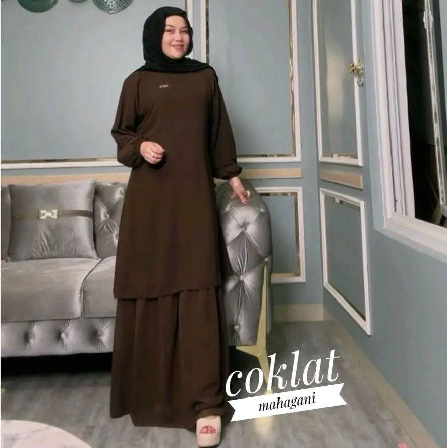 gamis malaysia anggun Dress sarimbit wanita murah