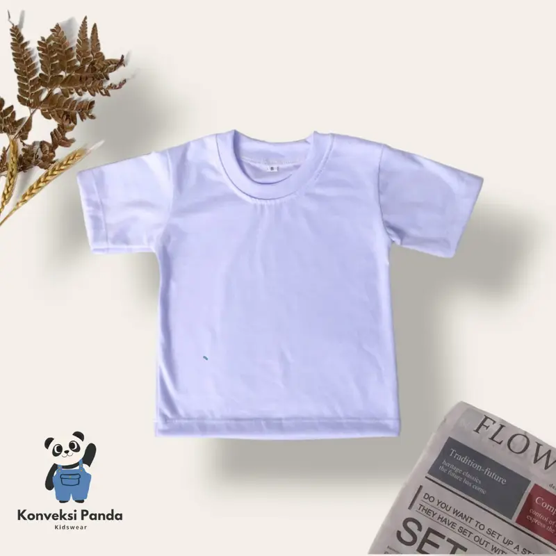 Kaos Polos Anak Unisex 1-3 Tahun Combed Laki-laki Perempuan 1