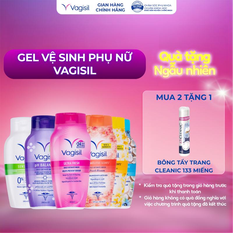   Huỳnh Đăng Thông  Gel vệ sinh phụ nữ Vagisil cân bằng pH dịu nhẹ kiểm soát mùi dành cho da nhạy cảm hương nước hoa 240ml 354ml tất cả các loại 