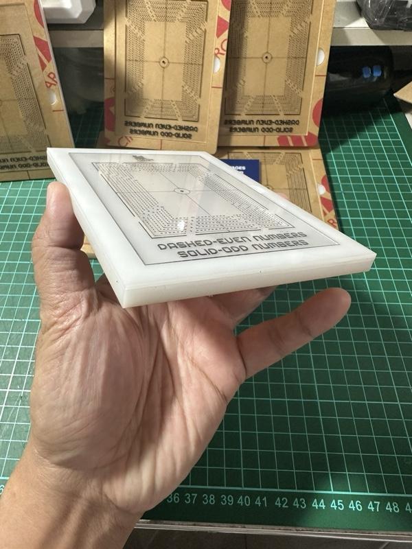 Karjos Card Lab+ CARD CENTERSCOPE Alat Ukur Centering Kartu TCG Pokémon Pokemon Presisi Laser Cut Acrylic Tebal Grading Tool Kolektor PSA BGS CGC