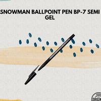 Gambar Snowman Ballpoint Pen BP-7 Semi Gel - Hitam dari Namiki Online Kota Semarang 1 Tokopedia