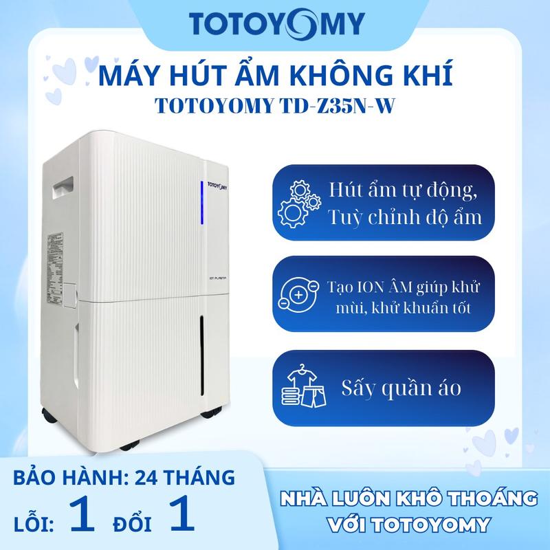  MÁY HÚT ẨM KIÊM LỌC KHÔNG KHÍ TOTOYOMY 25L 35L và 55L   21-200m2  Bảo hành chính hãng 3 năm 