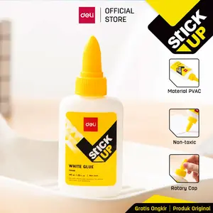 DELI Lem Cair Putih 40 ml / cepat kering melekat sangat kuat tidak beracun E39445