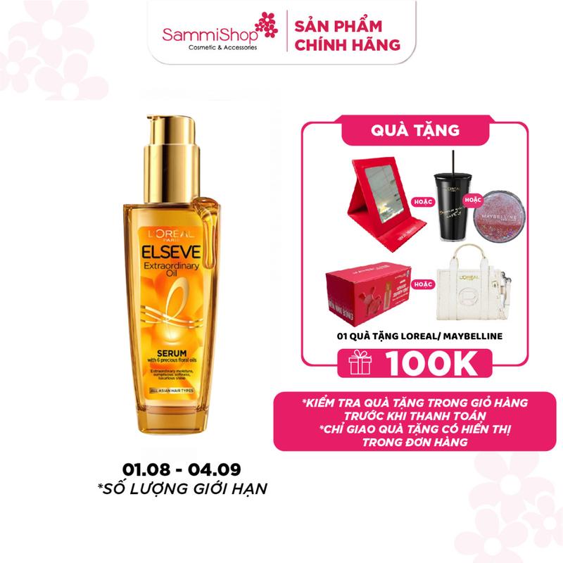 Loreal Dầu dưỡng tóc (Chăm sóc tóc) Elsseve Extraordinary Oil 100ml