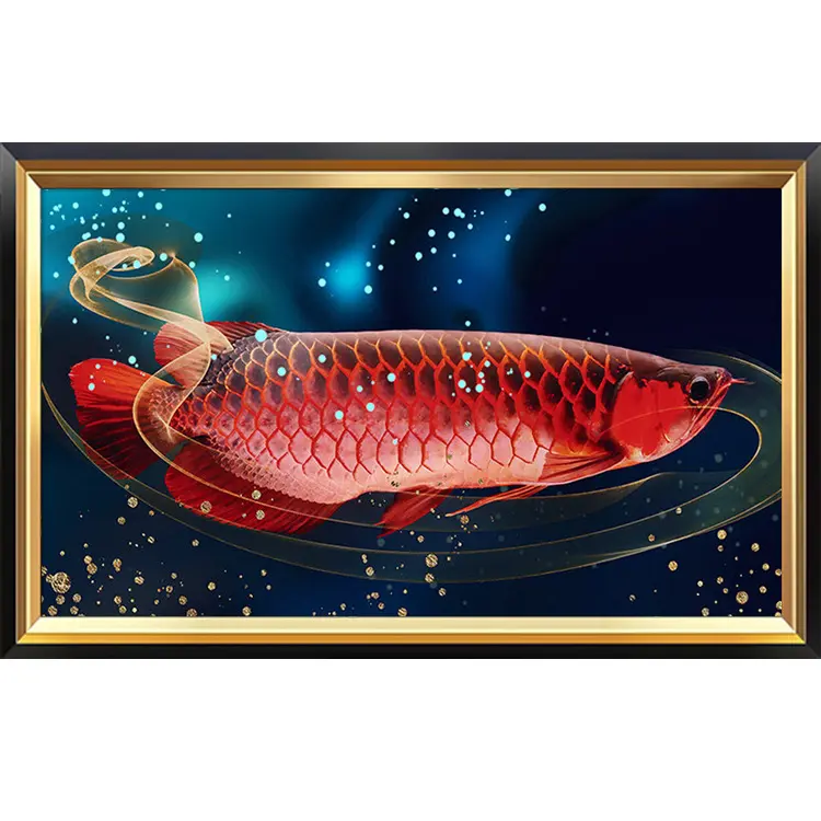 DIY Diamond Painting Full ikan arwana merah 80x40 cm D147 0