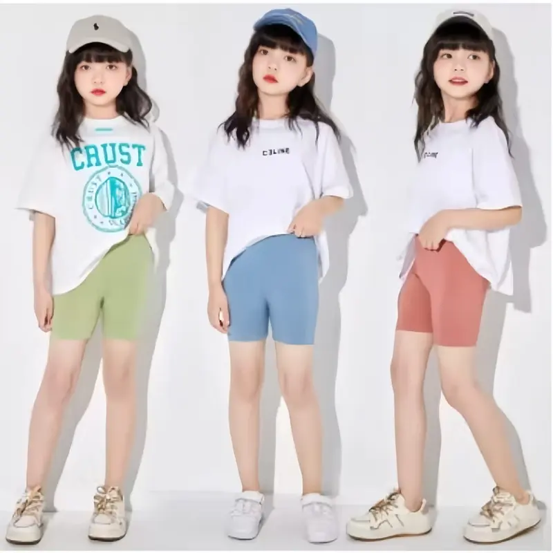 Celana Short Anak Perempuan TK SD SMP Spandek Premium || Celana Legging Santai Anak Hitam Polos Fit Nyaman Fashion 4