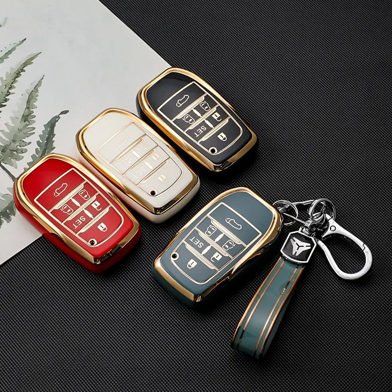 6 Buttons TPU Remote Car Key Case Cover for Toyota Alphard VELLFIRE NOAH Previa 30 Series Shell Holder Bag Accessories
