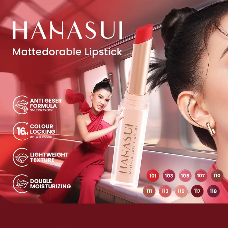 HANASUI MATTEDORABLE LIPSTICK 4