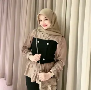 Alesha Atasan wanita terbaru Atasan Kemeja  korea style Fashion muslim busana muslim kemeja kasual
