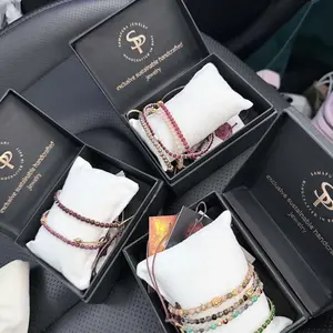 Ruby Original Bracelet I Batu semi Permata Asli Tali Gold