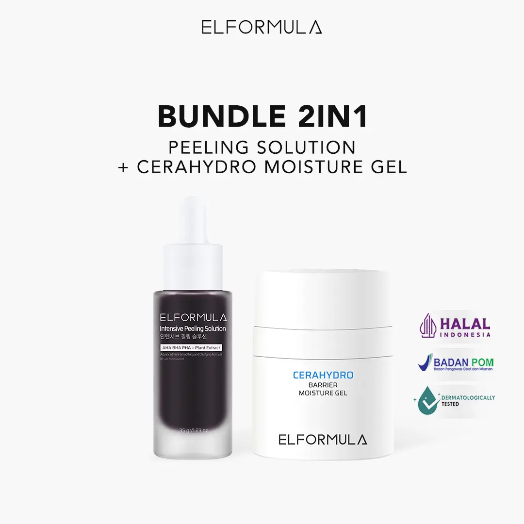 ELFORMULA Bundle 2in1 - Intensive Peeling Solution + CeraHydro Barrier Repair Moisture Gel