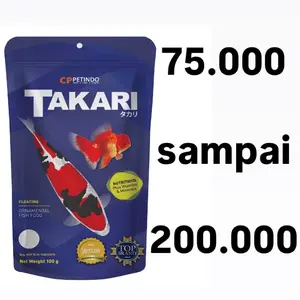Pelet pakan ikan koi takari .tersedia ukuran 5mm dan 2mm