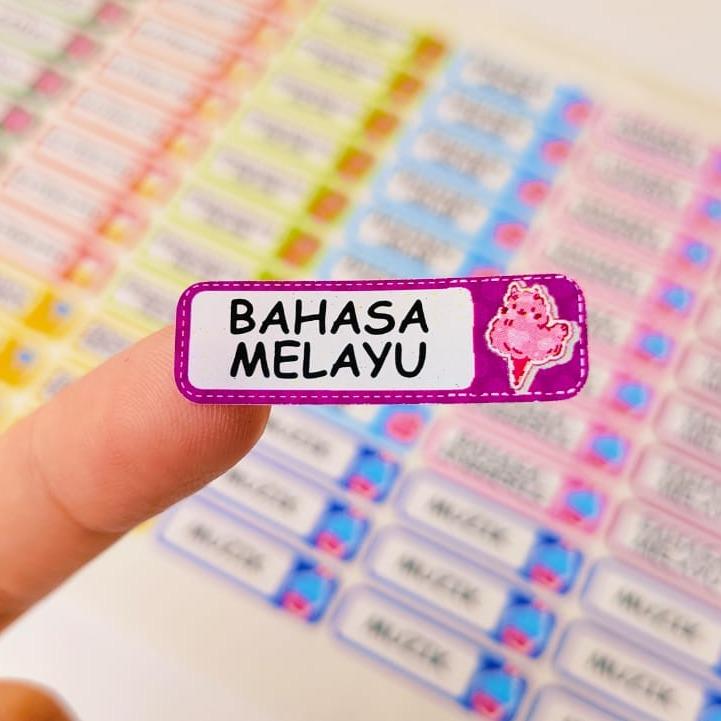 STICKER SUBJEK SEKOLAH / STICKER MATAPELAJARAN SEKOLAH /STICKER ...