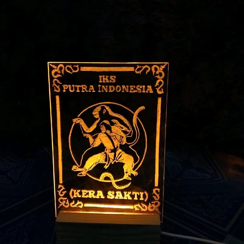Lampu Hias IKSPI Akrilik Ukir Anti Luntur - Ukuran 10x15/A6 0
