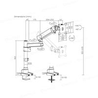 Gambar Bracket Single dan Dual Monitor 17" - 40" Oximus P112U dan P212U Grey / Abu Heavy Duty Mechanical Spring Monitor Arm with USB-Port Topside instalation no more crawling under desk - P112U Abu dari Oxihom Kota Administrasi Jakarta Utara 3 Tokopedia