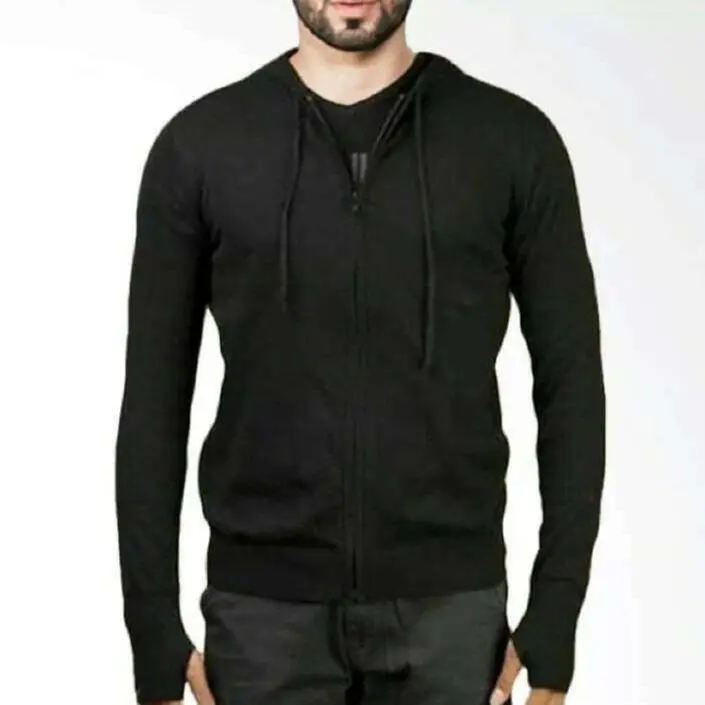 SWEATER RAJUT ARIEL POLOS/ RAJUT BAHAN BAGUS/KUALITAS OK/HARGA MURAH/ Pria Hitam Baju sweater hoodie cowok 5