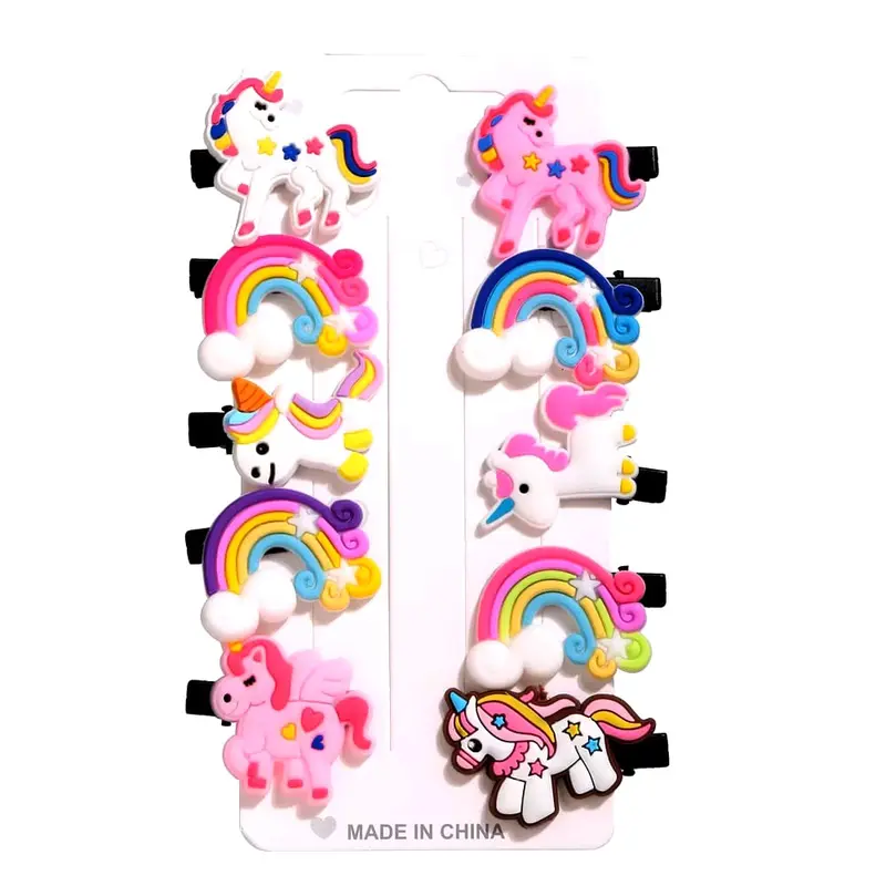 10 PCS SET JEPIT RAMBUT ANAK MOTIF KARAKTER KARTUN LUCU MURAH UNICORN KARAKTER / HAIRCLIP ANAK KARAKTER LUCU 6