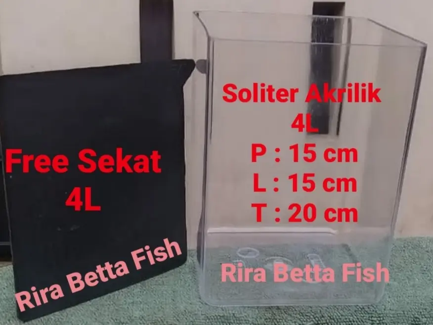 Toples Akrilik Soliter 4 Liter beli 2 lebih hemat free sekat