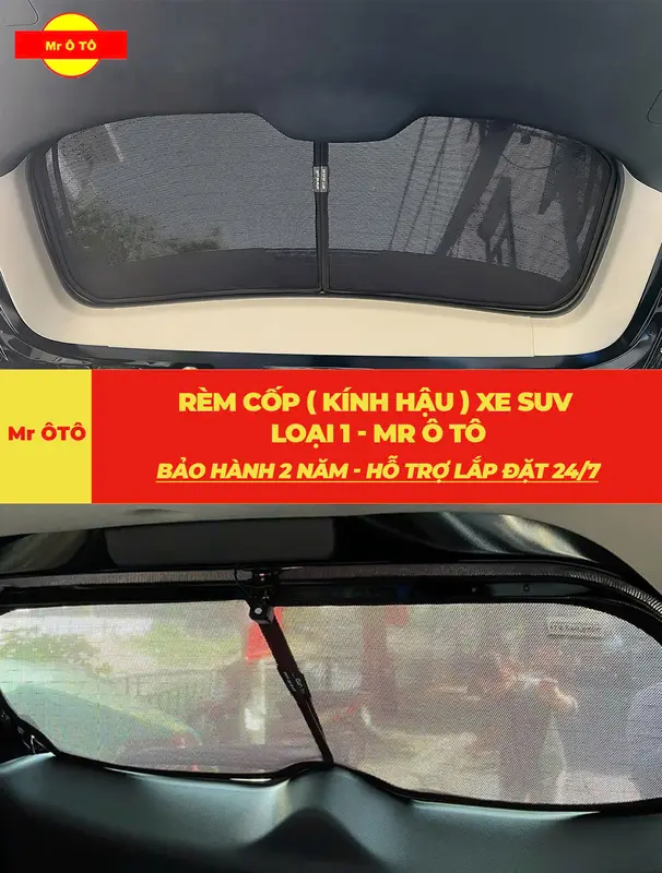 Rèm Che Nắng Xe TOYOTA VELOZ Loại 1 Mr.OTO Chống Tia, UV Tia Cực Tím Bảo Hành 2 Năm [ Tặng Khăn Lông Cừu ] 6