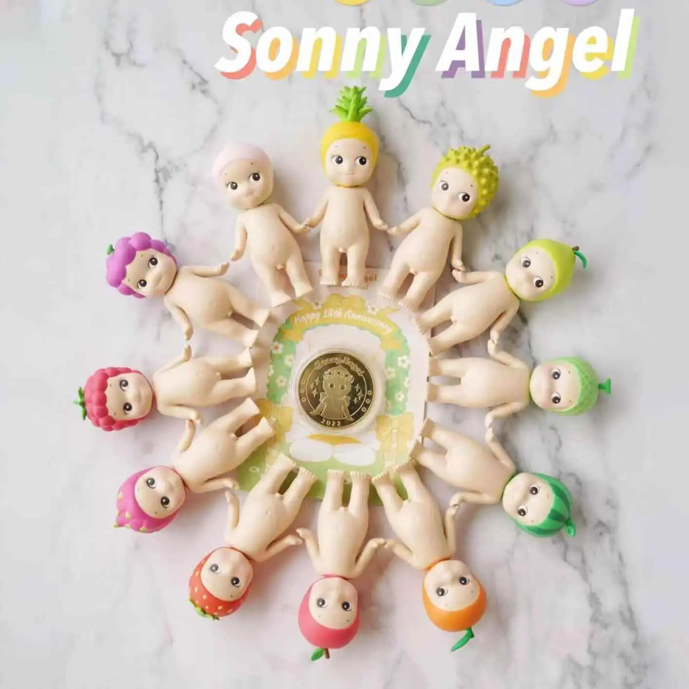 1pcs Sonny Angel Fruit Series Durian Strawberry Dragon Fruit Pineapple Apple Raspberry Orange