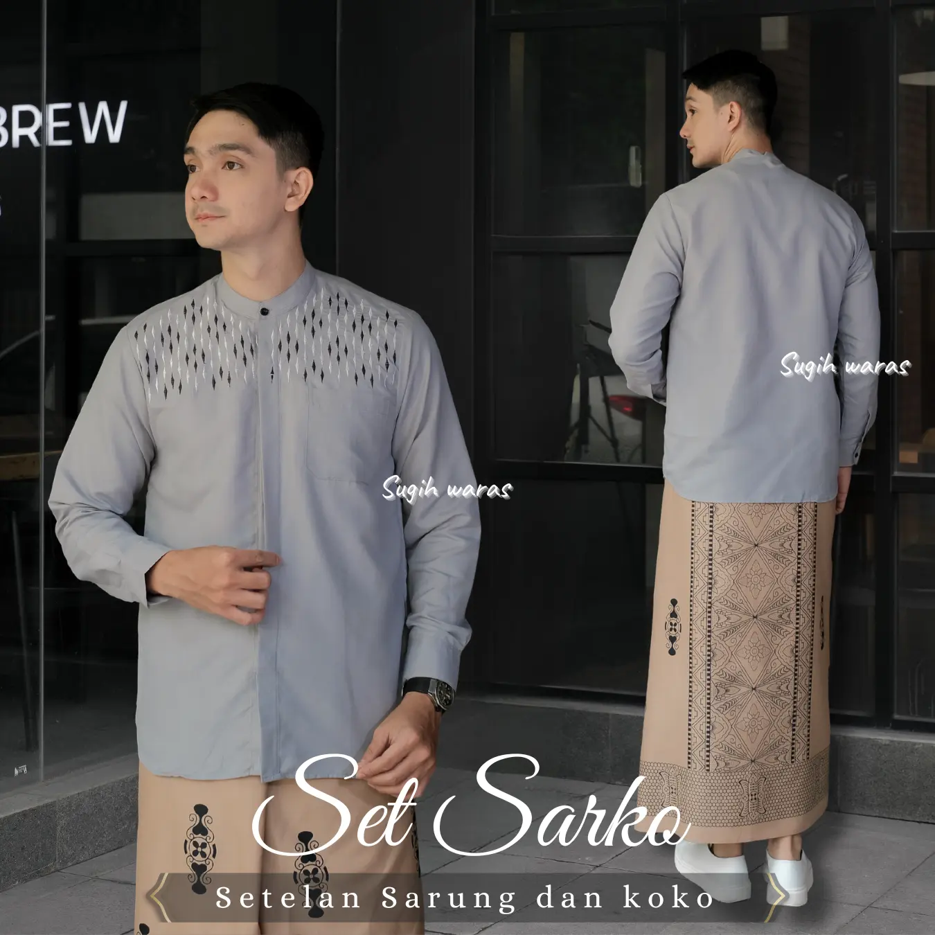 SARUNG COKSU KOKO ABU PANJANG