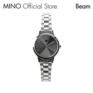 MINO: Slate Beam | Unisex Premium Minimalist Watch | Solid Stainless Steel Bracelet | Japanese Quartz Movement | Jam Tangan