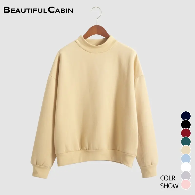 BeautifulCabin 9 Colors Women's Casual Hoodie Plain Long Sleeve Pullover Sweater Loose Tops  SZ098 Sweatshirts