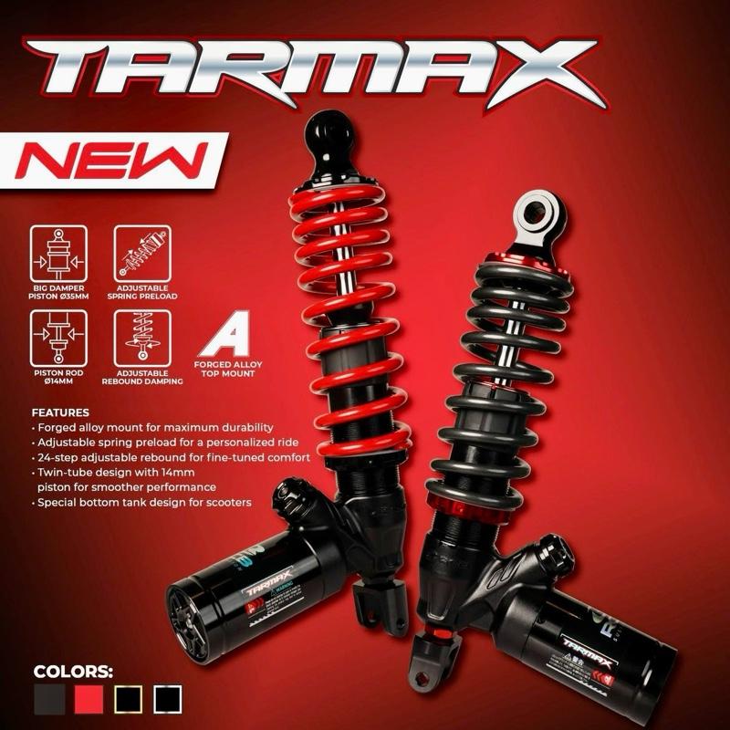 RCB Phuộc Tarmax cho Vario Vision Lead Mio Shmode Stylo - Chính Hãng Bảo Hành 12 Tháng - Điều Chỉnh Chiều Cao 320-350mm - 4 Màu Cơ Bản - Ty Phuộc 14mm