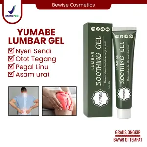 BPOM Yumabe Lumbar Spine Cooling Gel 20g Pereda Nyeri Punggung Original untuk Kompres Dingin Fisik dan Kecapekan Tulang Belakang