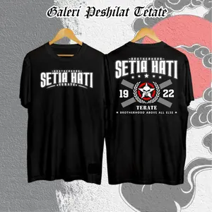 KAOS PSHT SETIA HATI BROTERHOOD REFLEKTIF TERBARU Combed Hitam Distro Keren