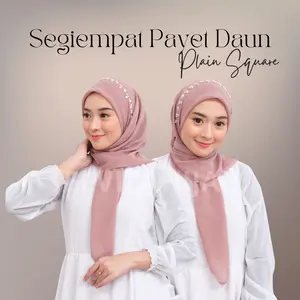 Elviza - Segiempat Payet Pearly Daun Polycotton - Segiempat 60+ Special Idul Fitri- Hijab Cantik payet daun Kondangan Plainsquare Nyaman Kerudung Simple Elviza - Segiempat Payet Pearly Daun Polycotton - Segiempat 60+ Special Idul Fitri- Hijab Cantik payet daun Kondangan Plainsquare Nyaman Kerudung Simple