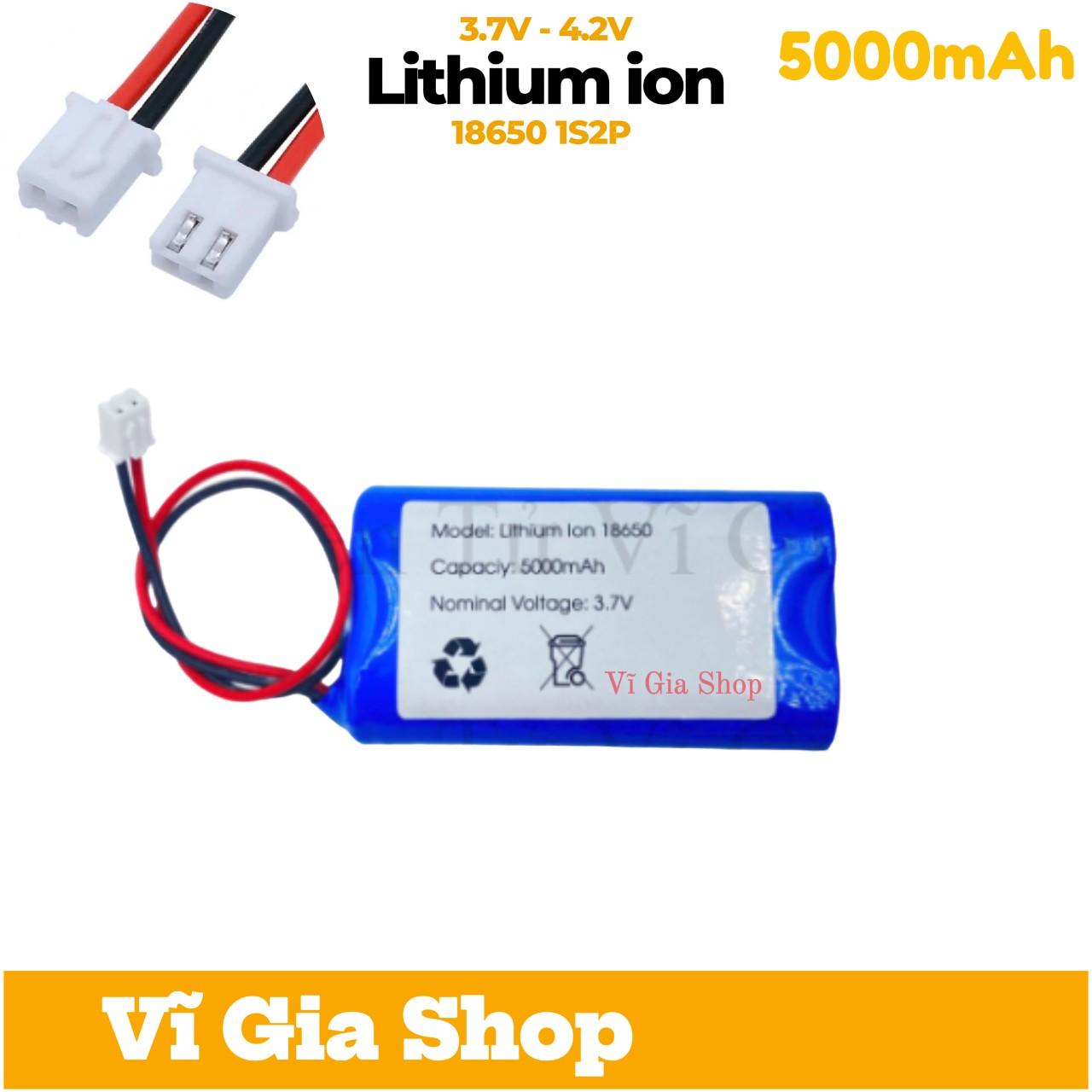 Pin sạc Lithium 1S 5000mAh mạch bảo vệ mặt trước chính hãng tại Vĩ Gia Shop