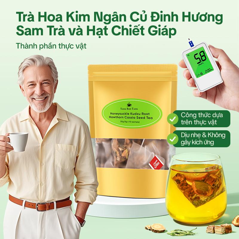   COD TongRenTang Trà Hoa Thảo Mộc Tự Nhiên Hỗ Trợ Cân Bằng Đường Huyết & Tốt Cho Tiêu Hoá 100% Tự Nhiên Dễ Mang Theo Không Chất Bảo Quản 