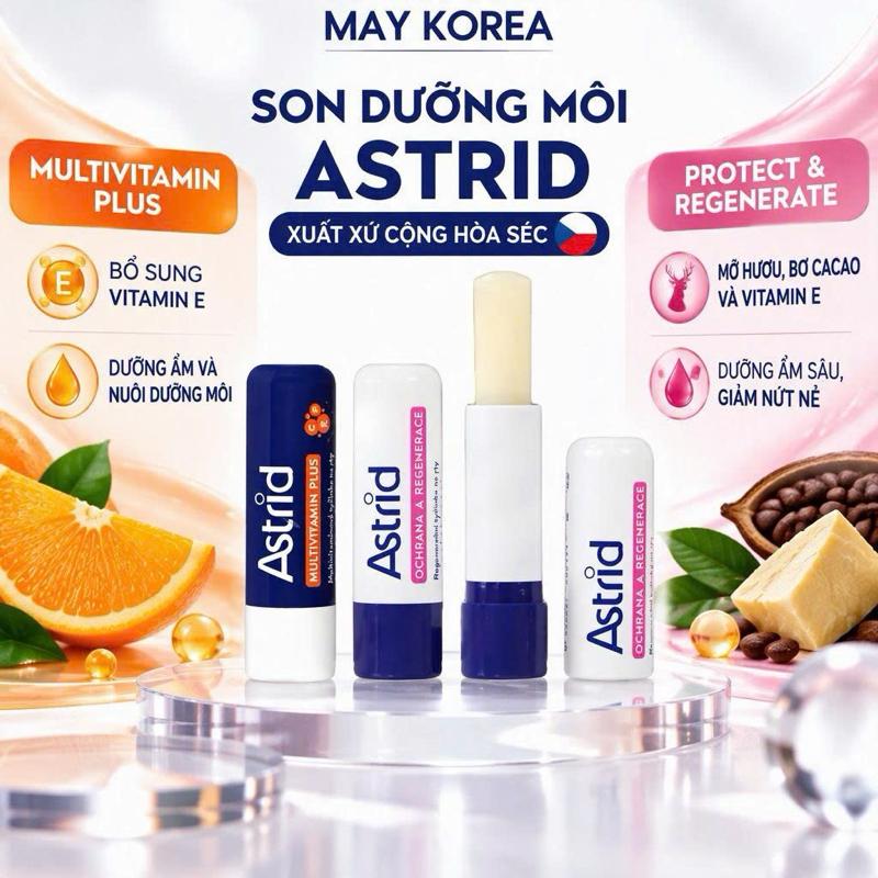 Son Dưỡng Môi Tẩy Da Chết Astrid lip Balm 4.7g Dưỡng Ẩm Môi Tức Thì