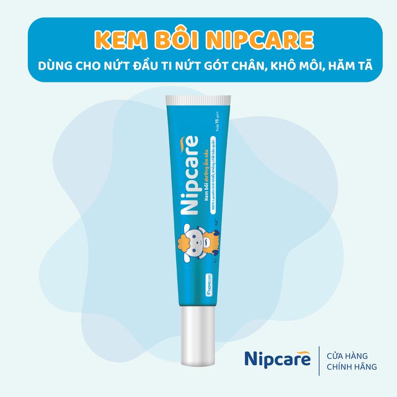 Kem bôi Novocare Nipcare Lanolin tinh khiết giúp dưỡng ẩm dùng cho khô môi, môi nứt nẻ, nứt đầu ti, nứt gót chân, hăm tã, da tay á sừng - 15gam