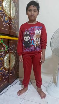 Product Review of Baju anak laki-laki viral labubu X Harry Potter Stelan panjang labubu anak laki-laki / unisex / untuk anak 1-8 Tahun (Edisi Labubu) from d**3 0