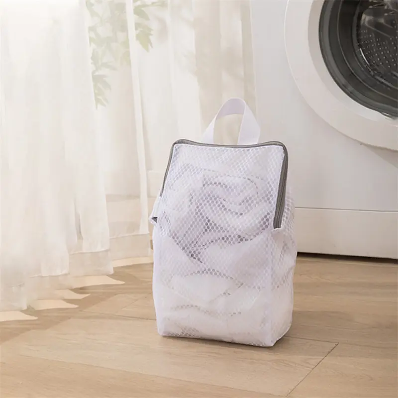 Mesh Zipped Laundry Bag Polyester Net Anti-Deformation Underwear Bra Clothes Mesh Bags For Home Washing Machines