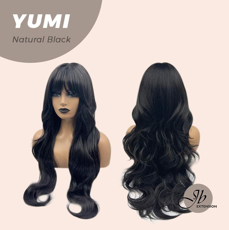 JBEXTENSION【UK】30 Inches Long Light Brown With Highlight Wig With Bangs YUMI 3