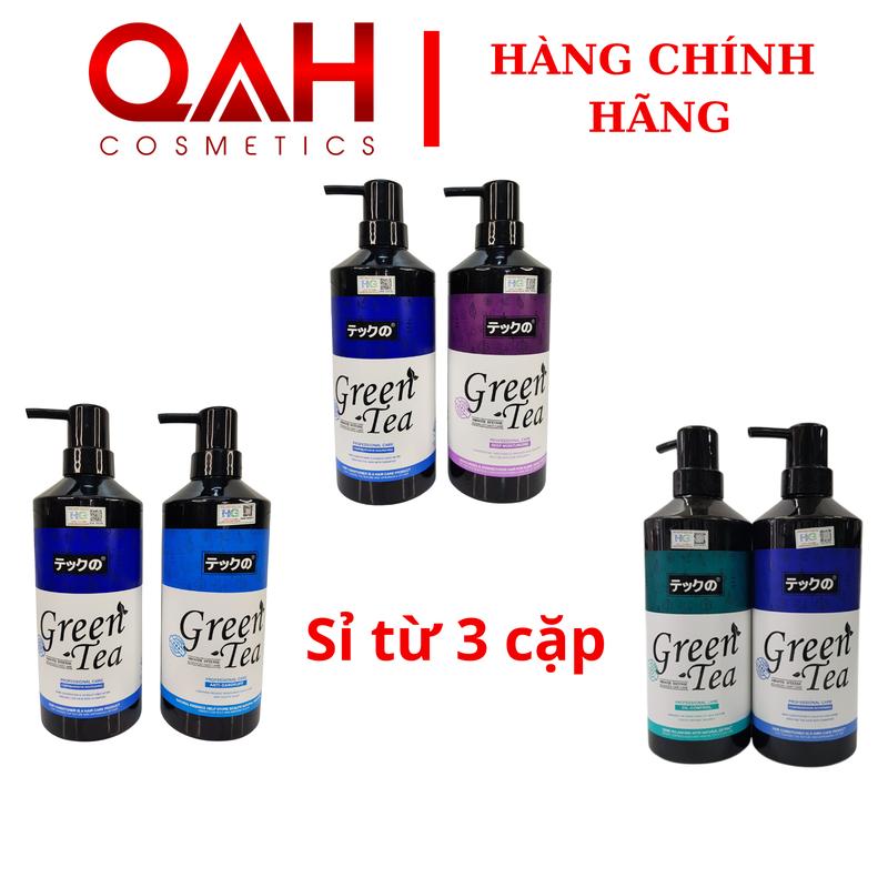 Dầu gội xả Green Tea Meiki 780ml Dưỡng sâu - kiềm dầu - giảm gầu