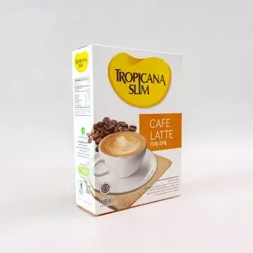 Tropicana Slim Cafe Latte 10 Sachet - Kopi Susu Tanpa Gula Pasir, Aman untuk Diabetesi & Diet Minuman 2