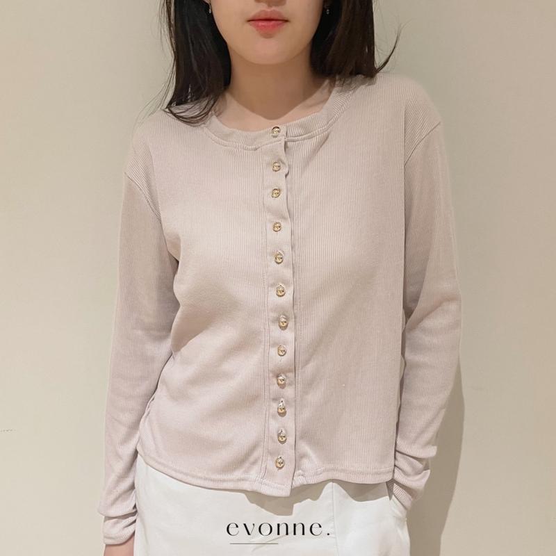 EVONNE JiWonTop - Atasan Wanita Long Sleeve - Baju Lengan Panjang Wanita Knit Top Blouse  Soft Knitwear Lembut Tangan outer blouse bajuk ekin 9