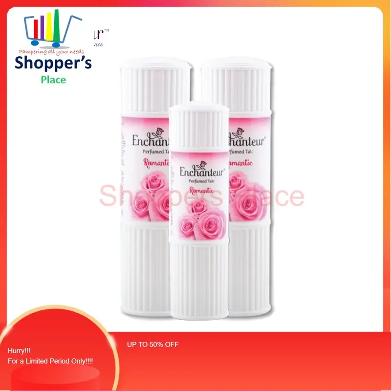 ENCHANTEUR Talcum Powder – Romantic 125g x2 + FREE 50g