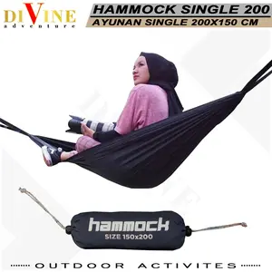 hammock 200 ayunan single camping outdoor hammock pohon gantung 200x150 cm ayunan camp sudah termasuk webbing