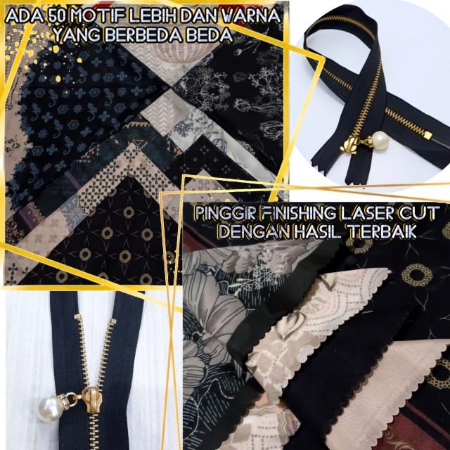 Product Introduction of | Bisa COD | hijab segi empat resleting ziper motif / kerudung Ziper motif / Kerudung instan Voal Muslim Segiempat 4