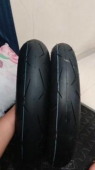 Product Review of PAKET SEPASANG BAN MIZZLE MR01 (RACE COMPOUND) RING 14 90/80-14 & 100/80-14 TUBELES BAN MOTOR MIO,BEAT,VARIO,SCOOPY Motorcycle from Y**h 0