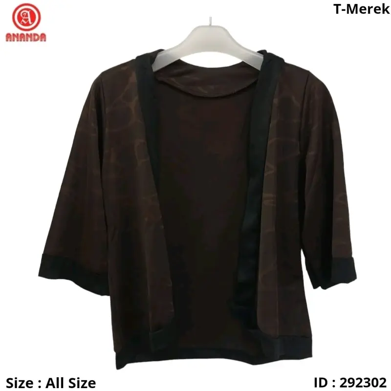 cardigan lengan 3/4 wanita dewasa tanpa merk all varian. all size 0