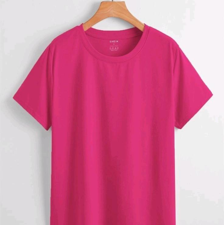 Kaos Polos Anak Pink Fanta Cotton Combat 30s 1