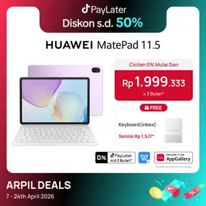 HUAWEI MatePad 11.5-inci 2025 Tablet | WPS Office 2.0 Tingkat PC Eksklusif | Layar Papermatte | 10,100 mAh 40W HUAWEI SuperCharge