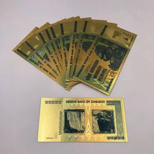 Uang 100 Triliun Zimbabwe Gold Foil – Best Seller!
