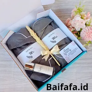 Hampers Setelan Piyama Pria dan Daster piyama  Wanita | Hampers Wedding Baju Tidur